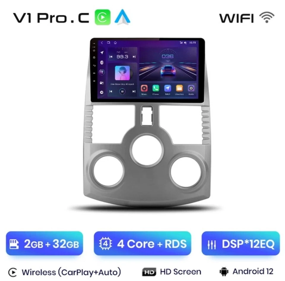 RADIO 9" PER DAIHATSU TERIOS CARPLAY NAVIGATORE GPS BLUETOOTH ANDROID 2/32 WI-FI - Immagine 1 di 4