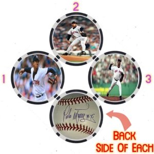 Pedro Martinez SIGNED Baseball Legends Poker Chip Set (3) - Picture 1 of 2