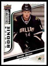 2009-10 COLLECTOR'S CHOICE JAMIE BENN ROOKIE DALLAS STARS #255