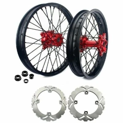 For Honda XR650L 21"+18" Spoked CNC Wheels Brake Rotors Set XR 650L 1993 94-2024 - Image 1 of 4