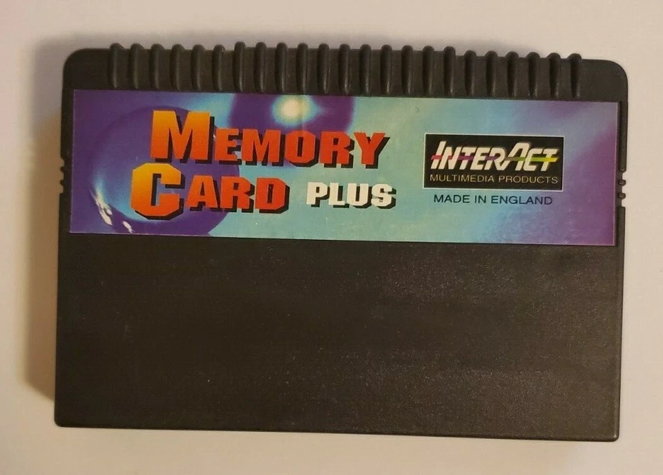 InterAct Memory Card Plus Sega Saturn CART ONLY Good Shape Tested / Works - Image 1 of 2