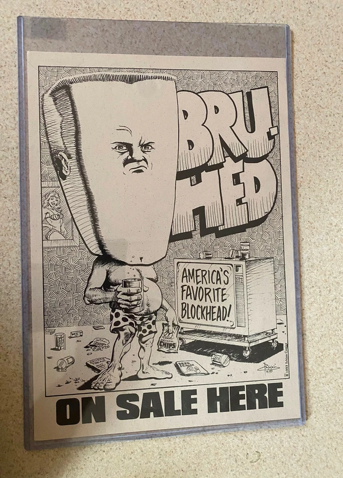 BRU-HED -- 1993 Estampa de Quadrinhos Schism -- 11X16 Polegadas - Escasso - Imagem 1 de 1