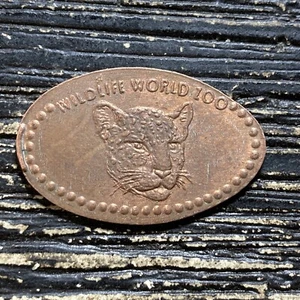 Wildlife World Zoo Leopard pressed elongated penny 7 - Picture 1 of 2
