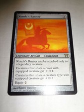 MTG MAGIC THE GATHERING CARD ORIGINAL CHAMPIONS OF KAMIGAWA KONDA'S BANNER RARE