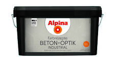 Alpina Farbrezepte Beton-Optik Industrial Innenfarbe - Hellgrau, 4,1L (794515)