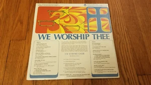 The Shawnee Choir We Worship Thee Vinyl Record LP Christian Praise Music - Picture 1 of 2