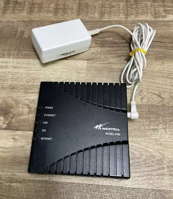 WESTELL DSL MODEM WITH POWER SUPPLY ~ MODEL #: E90-610014-06 Rev: E Wind River - Image 1 of 4