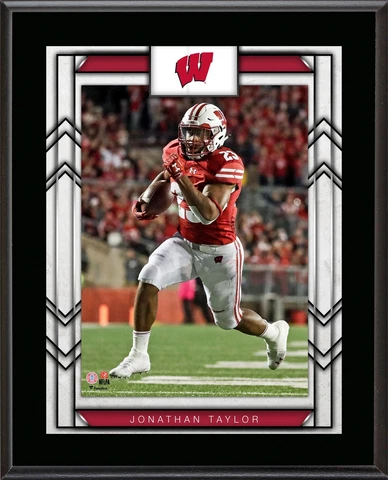 Jonathan Taylor Wisconsin Badgers 10.5" x 13" Player Plaque Cover