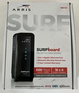 ARRIS (16x4) SURFboard DOCSIS 3.0 Comcast Cable Modem SB6183 - Picture 1 of 4