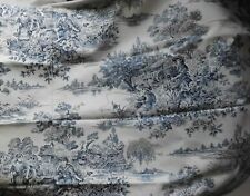 Waverly Woodland Blue Toile Time & Again Collection Country Fabric 3/4 yd