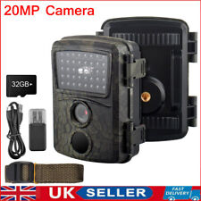 32G 20MP Trail PIR Wildlife Camera Trap 1080P HD Hunting Cam Night Vision PIR UK