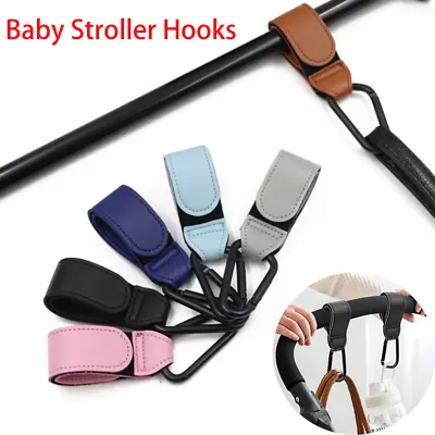 1/2/4x Baby Kid Stroller Hooks Shopping Bag Clip Holder Carrier Pushchair Hanger • 5.94€
