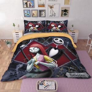 The Nightmare Before Christmas Duvet Cover Bedding Set Pillow Cases All Size