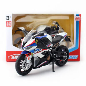 1:12 Scale BMW S1000RR Motorcycle Model Diecast Motorcycle Toy Kids Boys White