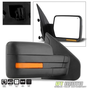 2007-2014 Ford F150 Power+Heated+LED Signal+Puddle View Mirror Right Passenger - Picture 1 of 12