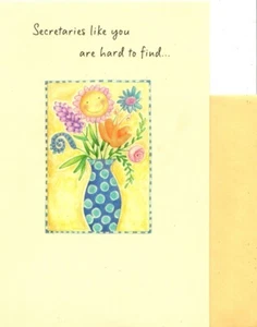 Happy Administrative Professionals Day Good Secretary Hallmark Greeting Card   - Picture 1 of 3