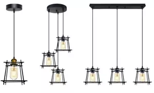 E27 Schraubbirnenhalter Decke Rose Anhänger Beleuchtung Deckenlampe Lichtset - Bild 1 von 29