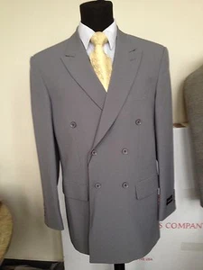 Mens' double breasted suit ( come with pants) Solid Colors by Fortino Landi - Picture 1 of 20