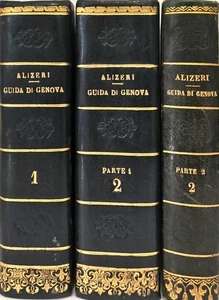 GUIDA ARTISTICA PER LA CITTÀ DI GENOVA - FEDERIGO ALIZERI - 1846 - 3 VOLUMI - Foto 1 di 6