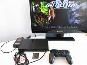 Playstation 2 Slim Complete Game System with New Laser/100% Working/Excellent!