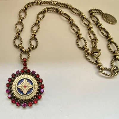 Konplott Kette Medaillon Glam Boho Hippie Neu  - Bild 1 von 4