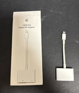 Apple Lightning to HDMI Digital AV Adapter MD826AM/A A1438 + Extender Coupler - Afbeelding 1 van 6
