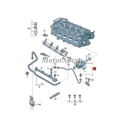 Seguidor de leva INA + bomba de combustible de alta presión Bosch para Audi A3 VW Jetta 2.0T 2008-13 Foto 1 de 4