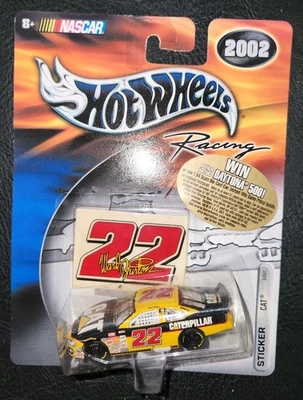 2002 Hot Wheels Racing 22 Ward Burton Sticker Caterpillar NASCAR Protective Case - Image 1 of 4