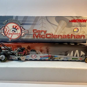 1:24 ACTION 2003 NY NEW YORK YANKEES TOP FUEL DRAGSTER CORY MCCLENATHAN 1/2538 - Picture 1 of 10