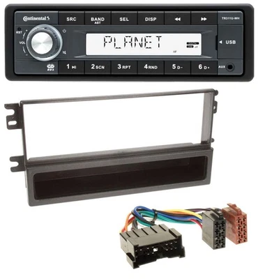 Continental USB MP3 AUX 1DIN Autoradio für Kia Shuma 2, Sephia II, Mentor - Bild 1 von 4