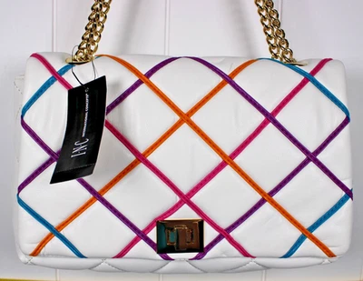 I.N.C. Bandolera AJAE Solapa Suave Acolchada Vainilla Multi con Doble Uso Mango Foto 1 de 4