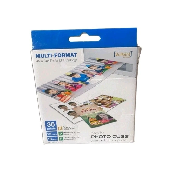 VuPoint Multiformato Todo en Uno Cartucho de Fotos y Tinta Foto Cubo [Nuevo] Foto 1 de 2