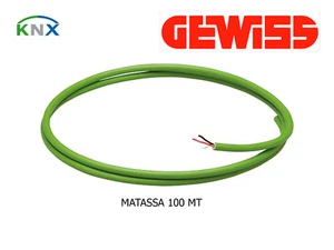 GEWISS 90584 Cavo bus EIB  KNX 2 x 0,8 mm conduttori Matassa da 100 mt LSZH CCA - Foto 1 di 1