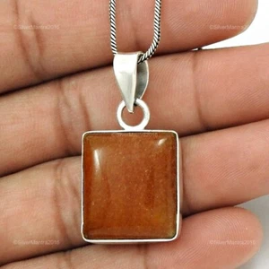 Pendente Nuovo In Argento Sterling 925 Con Cuore Chakra In Avventurina - Foto 1 di 8