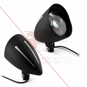 Led 6"Big Bullet Headlight For Harley Sportster Chopper Motorcycle Matte Black - Picture 1 of 6