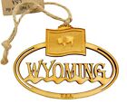  Westman Works State of Wyoming Wooden Christmas Ornament Gift Handmade