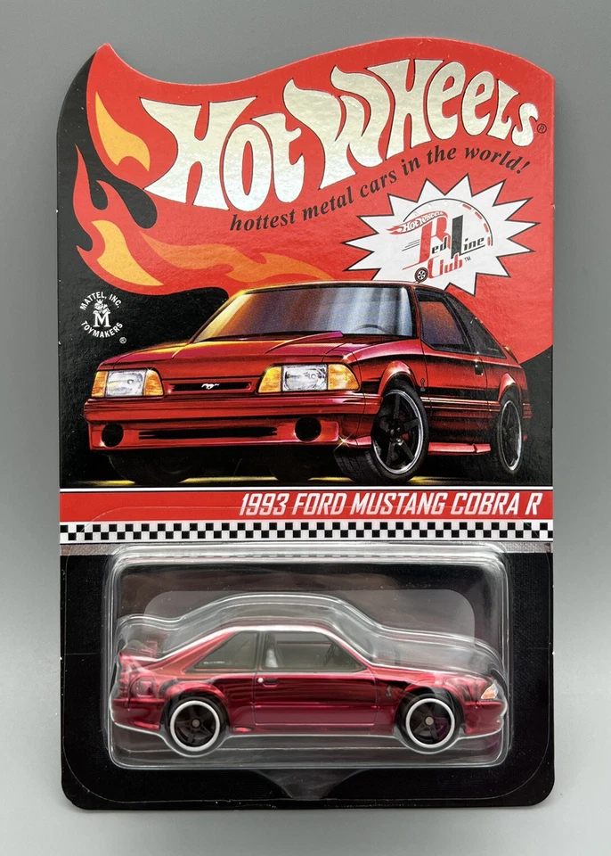Hot Wheels Ford Mustang Cobra R 1:64 Diecast Car - Red (GXJ20)