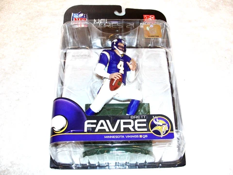 NFL Series 21 Brett Favre Action Figure, Vickings QB, 2009 NFL, New/Sealed!! Cover