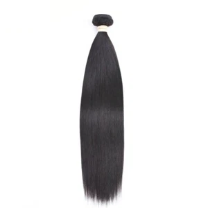 Brazilian Straight off Black #1B 100 Human Hair 1 bundle and 3 bundles deal - Picture 1 of 28