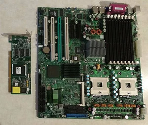 Supermicro X6DHT-G Dual Xeon Server Motherboard w/ Adaptec AAR-2020SA - Picture 1 of 3