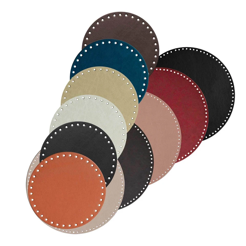 1 Taschenboden Korbboden rund Kunstleder Boden Tasche Korb Farb-/Größenwahl - Bild 1 von 1