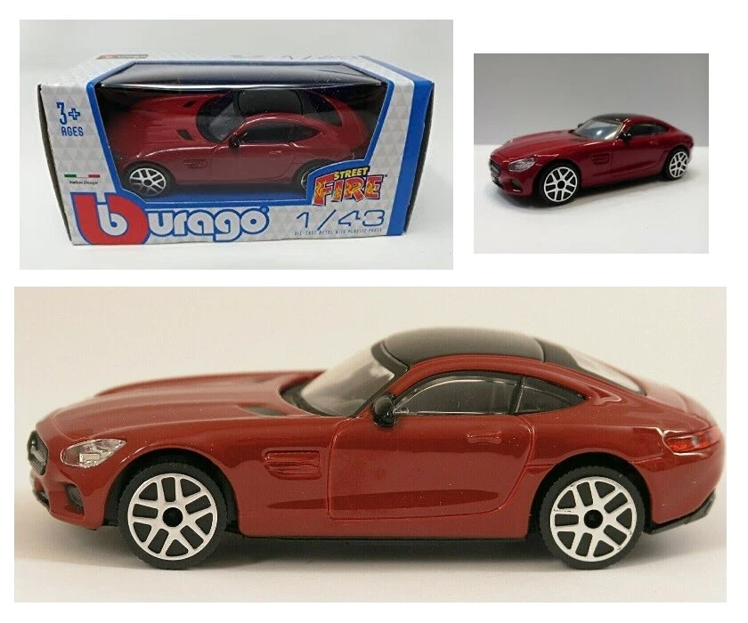Mercedes AMG GT modellismo 1:43 Burago Bburago die cast Street Fire - Immagine 1 di 1
