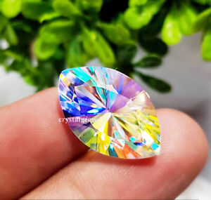 15.45 Ct Mystic Quartz Marquise Shape Multi Color Loose Gemstone