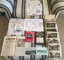 VARIED WWII ITEMS, DAILY PACIFICAN,POST CARDS,AIR SPOTTERS,TRACK CHART, ETC. WW2