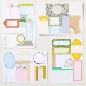 Stampin Up! - "LABELS & LAYERS EPHEMERA PACK" 2 Each of 4 Designs *NEW/SEALED* - Picture 1 of 5