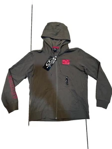 NWT Vintage OAKLEY Logo Vault Exclusive Hoodie Full Zip Olive Green Size Large - Picture 1 of 5