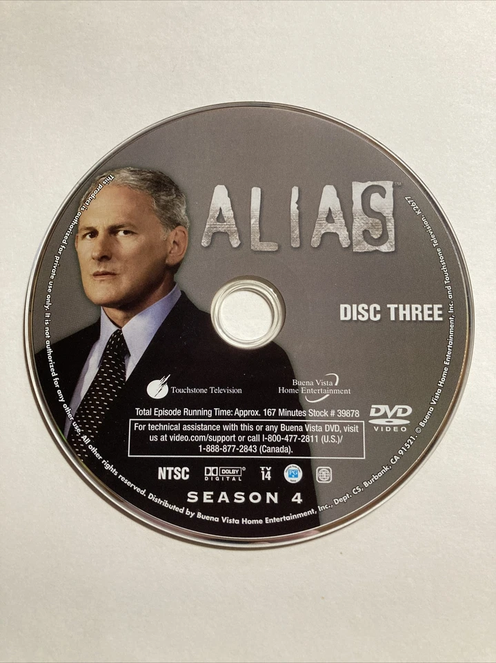Alias Season 4 Disc 3 Replacement DVD - Image 1 of 1