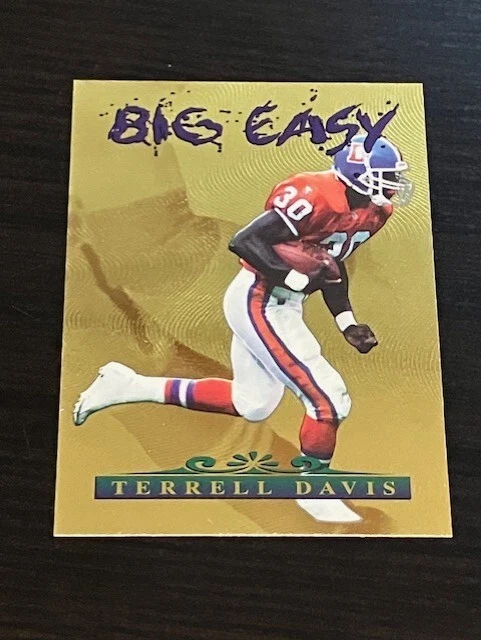 TERRELL DAVIS insert 1996 Collector's Edge BIG EASY /3100 Broncos HOF - Image 1 of 2