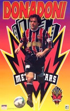 ROBERTO DONADONI New York-New Jersey Metro Stars 1997 MLS Original WALL POSTER