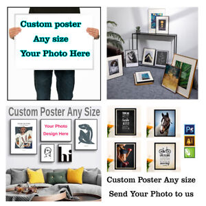 Custom Poster & Prints Any Size Photo Picture Image You Make ( Not With Frame）